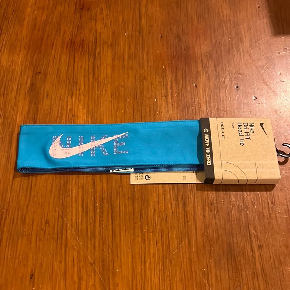 Nike Dri Fit Head Tie new Youth size blue pink